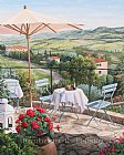 Balcony Overlooking Vineyards by Barbara Felisky